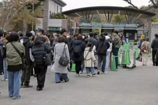別れ惜しみ上野動物園パンダに列　返還発表後初の週末