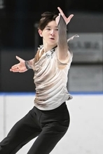 フィギュア少年男子、中田璃士V　国民スポーツ大会スケート