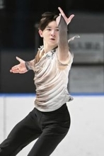 フィギュア少年男子、中田璃士V　国民スポーツ大会スケート