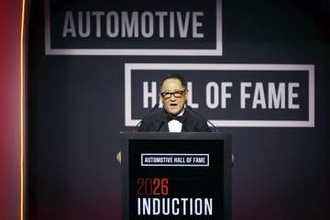 米自動車殿堂入り「全員の栄誉」　トヨタ会長、式典であいさつ