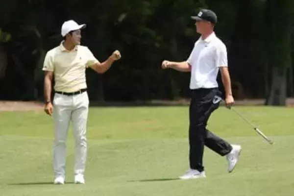 マウ、金谷組が13位　米男子ゴルフ第1日