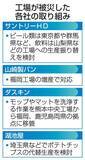 「熊本の被災工場、代替生産の動き　ビールやパン、安定供給へ」の画像1