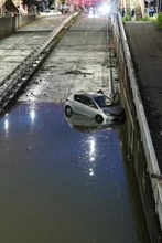 80カ所で水没車両134台　県庁所在地のアンダーパス