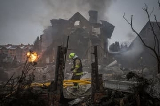 民間人死者、1万5千人超に　ロシア侵攻から4年のウクライナ