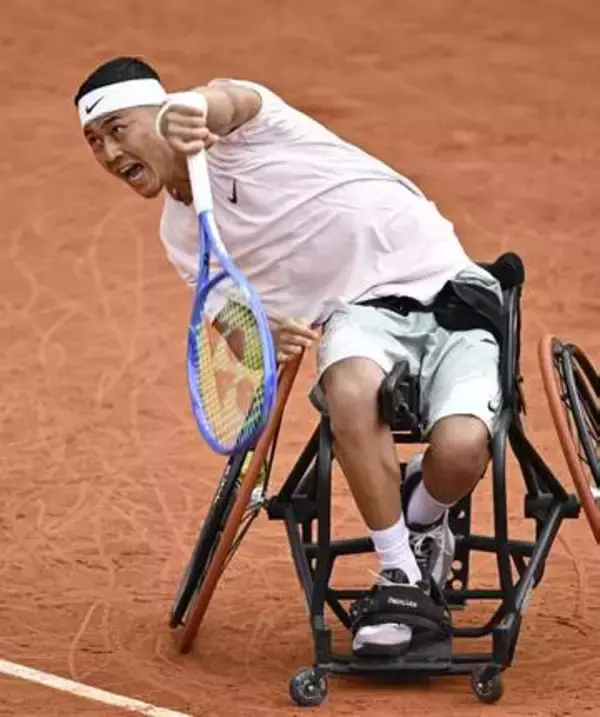 全仏車いすテニスで小田が4連覇　同種目最多