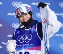 モーグル中尾、膝の痛みに泣く　初舞台「立てているのも奇跡」