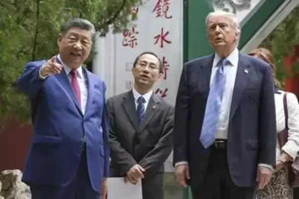 海峡開放「習氏が協力する意向」　トランプ氏、2日目会談へ
