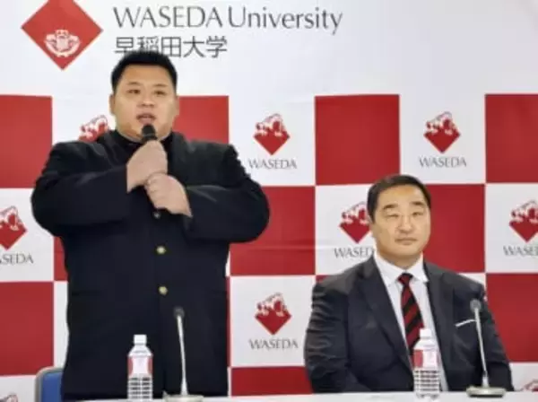 川副楓馬「全身全霊で挑戦」　早大から安治川部屋に入門