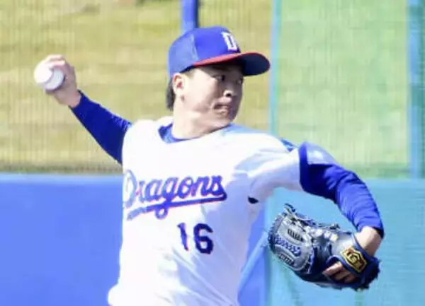 中日桜井、即戦力の片りん見せる　シート打撃打者6人から2奪三振