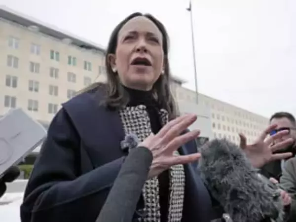 マチャド氏、米長官と会談　ベネズエラ民主化訴え