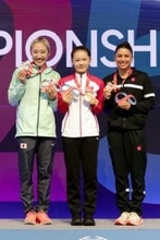 森ひかる「銀」、シンクロは優勝　世界トランポリン最終日