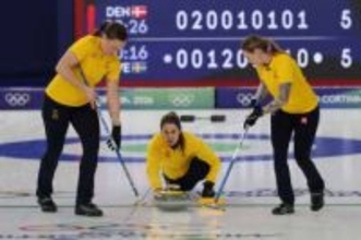 スウェーデン女子が3連勝　カーリング・13日