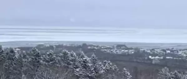 北海道網走で流氷接岸初日　平年より3日早く