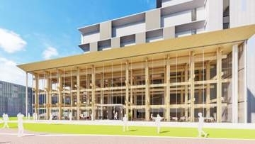 関西大で大屋根リング再現　万博遺産、学生会館で継承