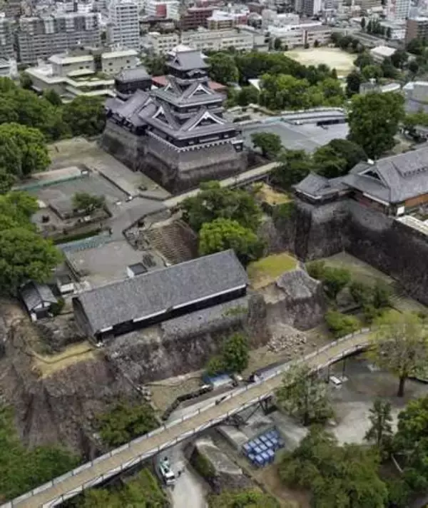 地震で休園の熊本城、13日再開　点検で見学通路の安全を確認