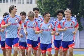 W杯日本代表モンテレイで初練習　事前合宿、遠藤は別メニュー調整