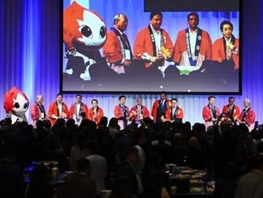 大村氏「感動と希望を」　名古屋で歓迎レセプション