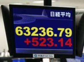 東証、午前終値は6万2486円　中東懸念で一転下落、値動き荒く