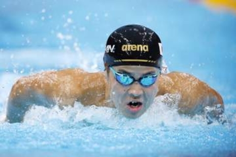 競泳男子、小島夢貴が優勝　愛知・名古屋アジア大会