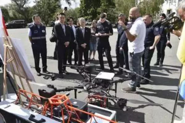 ウクライナに地雷探査機器　JICAが供与