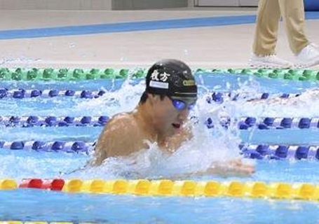 大橋、100平で好タイム　競泳、日本記録に0秒23差