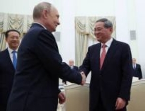 欧米から「中ロ貿易守る」　プーチン氏、李強氏と会談