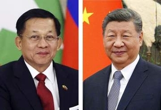中国、親軍政権トップ歓迎　ミャンマーと関係緊密化