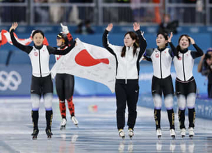 初陣の野明、「銅」貢献で涙　元選手の両親への恩返し