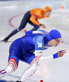 「氷上最速争い、異次元の名勝負に　男子500m、ストルツとデボー」の画像1