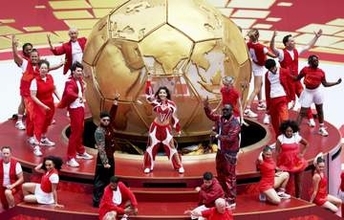 W杯、米加でも開幕セレモニー　「一つに」「多文化誇り」