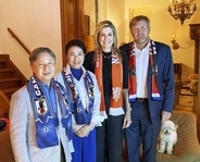 両陛下、オランダでW杯観戦　国王夫妻と