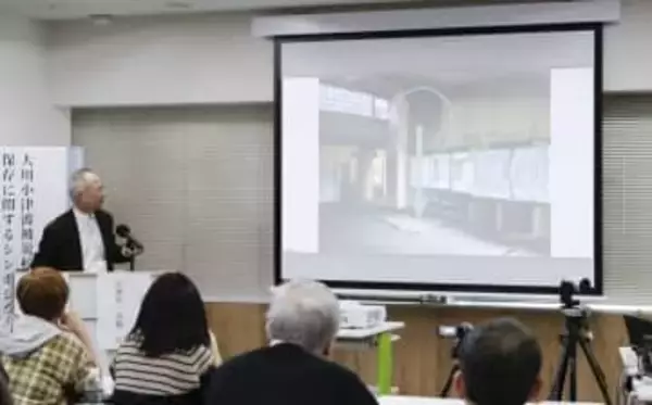 大震災、未来の命守る劣化対策を　宮城、旧大川小校舎巡りシンポ