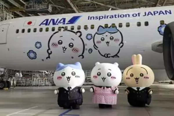 ちいかわ特別機を公開　全日空、国内各地で就航へ