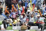「韓国の観客、北朝鮮チームに声援　「南北関係に変化期待」」の画像1