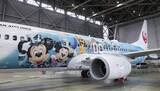 「TDS25周年、日航特別機　機体や座席カバーにミッキー」の画像1