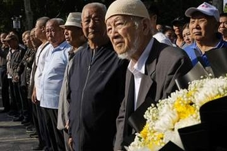 中国の強制連行遺族、訴状提出　日本6社に賠償請求