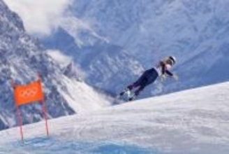 強行出場のボン、転倒し救急搬送　大会前重傷、アルペン女子スター