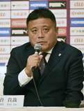 「チョウ監督、優勝へ強い意欲　J1京都が新体制発表」の画像1