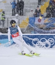 五輪最後の渡部暁、粘りの飛躍　山本も難条件で、日本上位争い