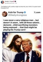 今度はキリストと並ぶ画像　トランプ氏「とても良い」