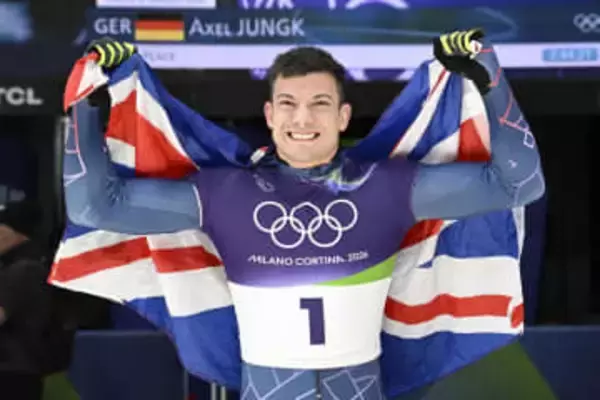 スケルトン、英国男子で初の金　国内には「コースなし」