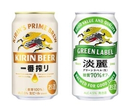 キリン酒税改正で価格改定　ビール値下げ、発泡酒上げ