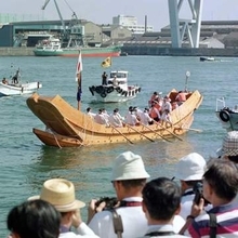 ＜あのころ＞古代船「なみはや」が出港　37年前の7月8日