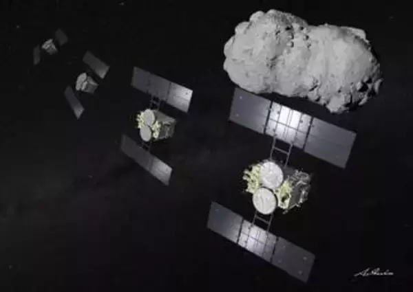 はやぶさ2、小惑星に最接近　高速通過し「トリフネ」探査