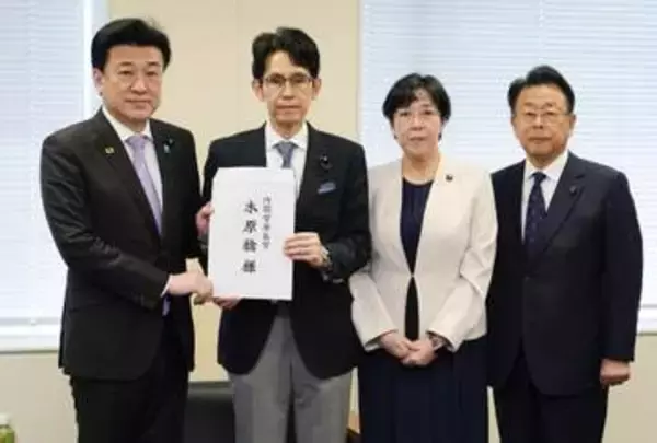 中立公幹事長、原油高の対応要請　党の調査結果踏まえ、官房長官に