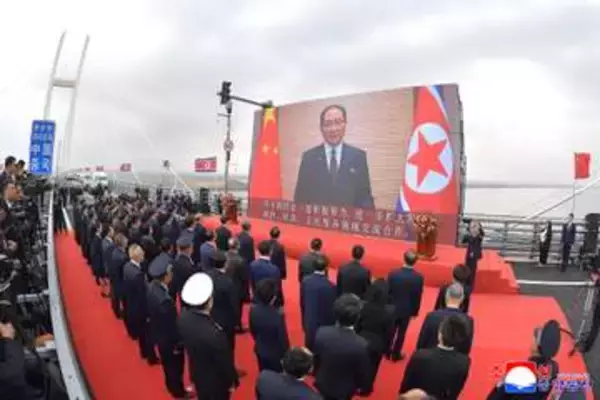 中朝経済協力に「活力もたらす」　北朝鮮首相、鴨緑江大橋の開通で