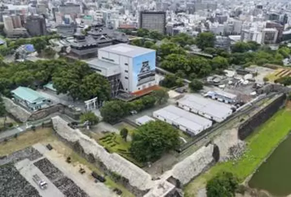 地震で休園の熊本城が開園　石垣崩落、市が安全確認