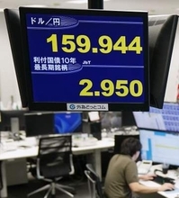 長期金利上昇、一時2.950％　29年10カ月ぶり高水準