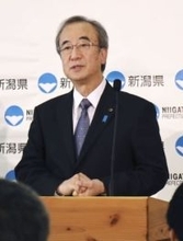 新潟知事、再稼働に近く考え示す　柏崎刈羽原発巡り