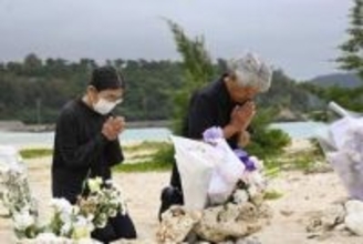 運航団体が犠牲者慰霊　辺野古沖転覆事故